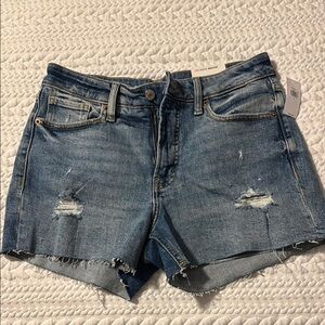Old Navy Blue Jean Shorts with Distressing and Cut-Off Style